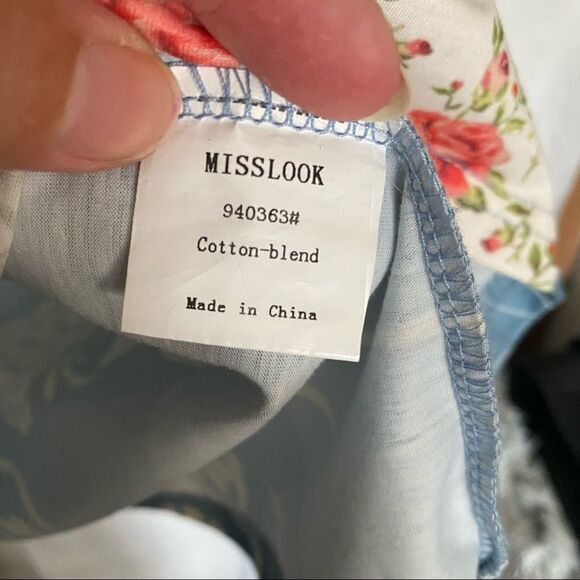 MISSLOOK COLOR COTTON-BLEND VINTAGE SHIRTS - Picture 4 of 6